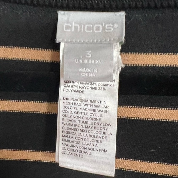 Chico’s Stripe Tunic Sweater - Picture 9 of 13